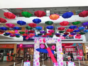 Holi mall decor, Pinksquare Mall, 2018